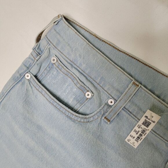 NEW 32 MADEWELL MID RISE PERFECT VINTAGE JEANS straight leg MAGIC POCKETS NWT - Picture 6 of 16